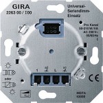 Gira Мех Светорегулятор 2-х канал. нажимной 2 х 50-210 ВА для л/н, обм. и электр. тр-ров (G226300)