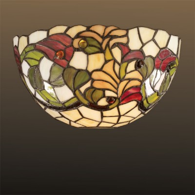 Светильник Odeon Light 2268/1W коричневый Flora Светильник Odeon Light 2268/1W коричневый FloraТиффани<br><br><br>S освещ. до, м2: 4<br>Тип лампы: накаливания / энергосбережения / LED-светодиодная<br>Тип цоколя: E27<br>Количество ламп: 1<br>Ширина, мм: 305<br>MAX мощность ламп, Вт: 60<br>Высота, мм: 170<br>Цвет арматуры: коричневый
