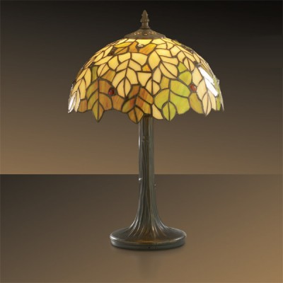 Светильник настольный Odeon light 2269/1T Riza Светильник настольный Odeon light 2269/1T RizaТиффани<br>Настольная лампа – это не просто источник дополнительного освещения, но и оригинальный элемент декора. Его можно установить в спальне, гостиной, кабинете и других комнатах. Интернет-магазин «Светодом» предлагает настольные лампы разных стилей по доступным ценам. Благодаря большому ассортименту Вы обязательно найдете в нашем каталоге именно ту модель, которую искали. Настольная лампа Odeon light 2269/1T – прекрасный вариант для завершения интерьера. Ее можно включить одновременно с люстрой для более яркого освещения или без нее для создания уютной атмосферы, настраивающей на отдых. Купить настольную лампу Odeon light 2269/1T Вы можете с помощью виртуальной «Корзины» или по контактным номерам, указанным на сайте.<br><br>S освещ. до, м2: 4<br>Тип лампы: накаливания / энергосбережения / LED-светодиодная<br>Тип цоколя: E27<br>Количество ламп: 1<br>MAX мощность ламп, Вт: 60<br>Диаметр, мм мм: 300<br>Высота, мм: 460<br>Цвет арматуры: коричневый