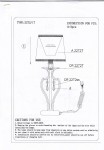 Настольная лампа Odeon light 2272/1T PERSA