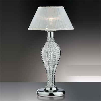 Светильник настольный Odeon light 2276/1T хром Orio Светильник настольный Odeon light 2276/1T хром OrioХрустальные<br>Настольная лампа – это не просто источник дополнительного освещения, но и оригинальный элемент декора. Его можно установить в спальне, гостиной, кабинете и других комнатах. Интернет-магазин «Светодом» предлагает настольные лампы разных стилей по доступным ценам. Благодаря большому ассортименту Вы обязательно найдете в нашем каталоге именно ту модель, которую искали. Настольная лампа Odeon light 2276/1T – прекрасный вариант для завершения интерьера. Ее можно включить одновременно с люстрой для более яркого освещения или без нее для создания уютной атмосферы, настраивающей на отдых. Купить настольную лампу Odeon light 2276/1T Вы можете с помощью виртуальной «Корзины» или по контактным номерам, указанным на сайте.<br><br>S освещ. до, м2: 4<br>Тип лампы: накал-я - энергосбер-я<br>Тип цоколя: E14<br>Количество ламп: 1<br>MAX мощность ламп, Вт: 60<br>Диаметр, мм мм: 220<br>Высота, мм: 425<br>Цвет арматуры: серебристый