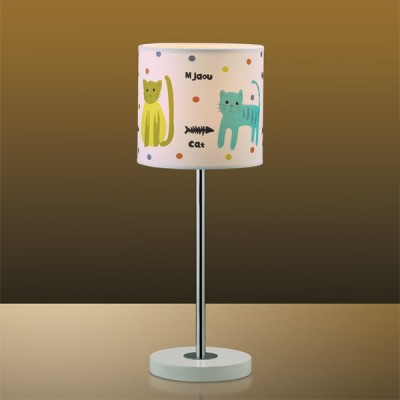 Светильник настольный Odeon light 2279/1T белый Cats Светильник настольный Odeon light 2279/1T белый CatsДля детской<br>Настольная лампа – это не просто источник дополнительного освещения, но и оригинальный элемент декора. Его можно установить в спальне, гостиной, кабинете и других комнатах. Интернет-магазин «Светодом» предлагает настольные лампы разных стилей по доступным ценам. Благодаря большому ассортименту Вы обязательно найдете в нашем каталоге именно ту модель, которую искали. Настольная лампа Odeon light 2279/1T – прекрасный вариант для завершения интерьера. Ее можно включить одновременно с люстрой для более яркого освещения или без нее для создания уютной атмосферы, настраивающей на отдых. Купить настольную лампу Odeon light 2279/1T Вы можете с помощью виртуальной «Корзины» или по контактным номерам, указанным на сайте.<br><br>S освещ. до, м2: 2<br>Тип лампы: накал-я - энергосбер-я<br>Тип цоколя: E14<br>Количество ламп: 1<br>MAX мощность ламп, Вт: 40<br>Диаметр, мм мм: 150<br>Высота, мм: 400<br>Цвет арматуры: разноцветный