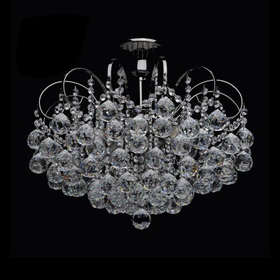 Люстра Mw light 232016306 Жемчуг Люстра Mw light 232016306 ЖемчугПотолочные<br>Описание модели 232016306: Радужные переливы света великолепными бликами распространяются от зажжённого светильника из коллекции Жемчуг! Такое красочное сияние стало возможным, благодаря массивным хрустальным подвескам, которые являются основой декора элегантного потолочного светильника. Металлическое основание светильника цвета никель с декоративными элементами в виде завитков служат основой для крепления хрустальных нитей.<br><br>Установка на натяжной потолок: Да<br>S освещ. до, м2: 18<br>Крепление: Крюк<br>Тип лампы: накаливания / энергосберегающая / светодиодная<br>Тип цоколя: E14<br>Количество ламп: 6<br>MAX мощность ламп, Вт: 60<br>Диаметр, мм мм: 480<br>Высота, мм: 400<br>Поверхность арматуры: глянцевый<br>Цвет арматуры: серебристый<br>Общая мощность, Вт: 360