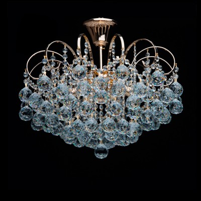 Люстра Mw light 232016406 Жемчуг Люстра Mw light 232016406 ЖемчугПотолочные<br>Описание модели 232016406: Радужные переливы света великолепными бликами распространяются от зажжённого светильника из коллекции Жемчуг! Такое красочное сияние стало возможным, благодаря массивным хрустальным подвескам, которые являются основой декора элегантного потолочного светильника. Металлическое основание светильника цвета французского золота с декоративными элементами в виде завитков служат основой для крепления хрустальных нитей.<br><br>Установка на натяжной потолок: Да<br>S освещ. до, м2: 18<br>Крепление: Крюк<br>Тип лампы: Накаливания / энергосбережения / светодиодная<br>Тип цоколя: E14<br>Количество ламп: 6<br>MAX мощность ламп, Вт: 60<br>Диаметр, мм мм: 480<br>Высота, мм: 400<br>Поверхность арматуры: глянцевый<br>Цвет арматуры: золотой<br>Общая мощность, Вт: 360