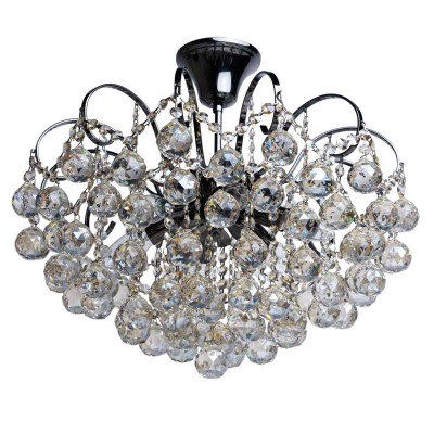 Люстра Mw light 232017706 Жемчуг Люстра Mw light 232017706 ЖемчугПотолочные<br>Описание модели 232017706: Филигранная техника выполнения люстры из коллекции Жемчуг порадует любителей роскоши и блеска в интерьере. Металлическое основание цвета никель в сочетании с хрустальными гроздьями цвета топаза делают светильник подлинным ювелирным украшением, наполняя обстановку сказочным мерцанием. Люстра без подвеса, поэтому прекрасно подойдёт для комнат со стандартными потолками. Рекомендуемая площадь освещения - 24 кв.м.<br><br>Установка на натяжной потолок: Да<br>S освещ. до, м2: 18<br>Крепление: Крюк<br>Тип лампы: Накаливания / энергосбережения / светодиодная<br>Тип цоколя: E14<br>Цвет арматуры: черный<br>Количество ламп: 6<br>Диаметр, мм мм: 500<br>Высота, мм: 490<br>MAX мощность ламп, Вт: 60<br>Общая мощность, Вт: 360