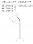 Настольная лампа Odeon light 2409/1T MANSY