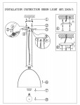 Люстра подвесная Odeon light 2505/1 ANTILA