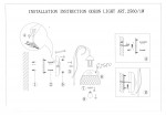 Светильник настенный бра Odeon light 2560/1w VELA