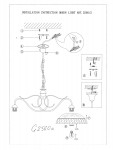 Люстра подвесная Odeon light 2560/2 VELA