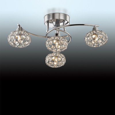 Люстра Odeon light 2597/4C Люстра Odeon light 2597/4CПотолочные<br>Компания «Светодом» предлагает широкий ассортимент люстр от известных производителей. Представленные в нашем каталоге товары выполнены из современных материалов и обладают отличным качеством. Благодаря широкому ассортименту Вы сможете найти у нас люстру под любой интерьер. Мы предлагаем как классические варианты, так и современные модели, отличающиеся лаконичностью и простотой форм. Стильная люстра Odeon light 2597/4C станет украшением любого дома. Эта модель от известного производителя не оставит равнодушным ценителей красивых и оригинальных предметов интерьера. Люстра Odeon light 2597/4C обеспечит равномерное распределение света по всей комнате. При выборе обратите внимание на характеристики, позволяющие приобрести наиболее подходящую модель. Купить понравившуюся люстру по доступной цене Вы можете в интернет-магазине «Светодом». Мы предлагаем доставку не только по Москве и Екатеринбурге, но и по всей России.<br><br>Установка на натяжной потолок: Ограничено<br>S освещ. до, м2: 11<br>Крепление: Планка<br>Тип цоколя: G9<br>Количество ламп: 4<br>MAX мощность ламп, Вт: 40<br>Диаметр, мм мм: 500<br>Высота, мм: 170<br>Цвет арматуры: серебристый