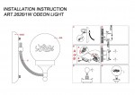 Светильник настенный бра Odeon light 2626/1w Dakia