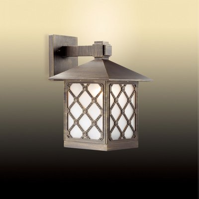 Светильник уличный Odeon light 2649/1W Светильник уличный Odeon light 2649/1WНастенные<br>Обеспечение качественного уличного освещения – важная задача для владельцев коттеджей. Компания «Светодом» предлагает современные светильники, которые порадуют Вас отличным исполнением. В нашем каталоге представлена продукция известных производителей, пользующихся популярностью благодаря высокому качеству выпускаемых товаров. Уличный светильник Odeon light 2649/1W не просто обеспечит качественное освещение, но и станет украшением Вашего участка. Модель выполнена из современных материалов и имеет влагозащитный корпус, благодаря которому ей не страшны осадки. Купить уличный светильник Odeon light 2649/1W , представленный в нашем каталоге, можно с помощью онлайн-формы для заказа. Чтобы задать имеющиеся вопросы, звоните нам по указанным телефонам. Мы доставим Ваш заказ не только в Москву и Екатеринбург, но и другие города.<br><br>S освещ. до, м2: до 7<br>Тип цоколя: E27<br>Количество ламп: 1<br>Ширина, мм: 290<br>MAX мощность ламп, Вт: 100<br>Высота, мм: 423<br>Цвет арматуры: коричневый