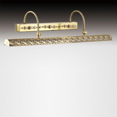 Светильник Odeon light 2667/4W Светильник Odeon light 2667/4WДля картин/зеркал<br><br><br>S освещ. до, м2: 7<br>Тип цоколя: E14<br>Количество ламп: 4<br>MAX мощность ламп, Вт: 25<br>Длина, мм: 680<br>Высота, мм: 160<br>Цвет арматуры: бронзовый