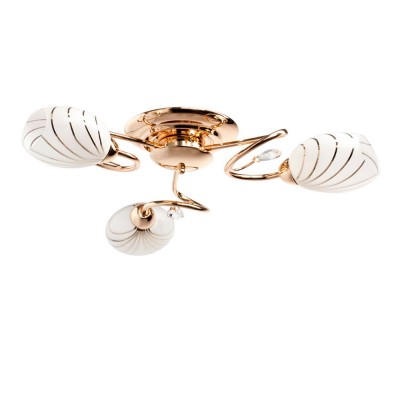 Люстра De markt 267012803 Фиеста Люстра De markt 267012803 ФиестаПотолочные<br>Описание модели 267012803: Универсальную форму светильника Фиеста по достоинству оценят ценители функционального света. Эргономичная форма раположения плафона даёт максимальный коэффициент освещённости. Приятная цена и гармоничная гамма декора с хрустальным украшением полюбится с первого взгляда.<br><br>Установка на натяжной потолок: Ограничено<br>S освещ. до, м2: 9<br>Крепление: Планка<br>Тип лампы: накаливания / энергосбережения / LED-светодиодная<br>Тип цоколя: E14<br>Количество ламп: 3<br>MAX мощность ламп, Вт: 60<br>Диаметр, мм мм: 600<br>Высота, мм: 140<br>Цвет арматуры: золотой