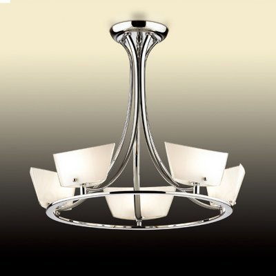 Люстра Odeon light 2679/5 Люстра Odeon light 2679/5Потолочные<br>Компания «Светодом» предлагает широкий ассортимент люстр от известных производителей. Представленные в нашем каталоге товары выполнены из современных материалов и обладают отличным качеством. Благодаря широкому ассортименту Вы сможете найти у нас люстру под любой интерьер. Мы предлагаем как классические варианты, так и современные модели, отличающиеся лаконичностью и простотой форм. Стильная люстра Odeon light 2679/5 станет украшением любого дома. Эта модель от известного производителя не оставит равнодушным ценителей красивых и оригинальных предметов интерьера. Люстра Odeon light 2679/5 обеспечит равномерное распределение света по всей комнате. При выборе обратите внимание на характеристики, позволяющие приобрести наиболее подходящую модель. Купить понравившуюся люстру по доступной цене Вы можете в интернет-магазине «Светодом».<br><br>Установка на натяжной потолок: Да<br>S освещ. до, м2: 14<br>Крепление: Планка<br>Тип цоколя: G9<br>Количество ламп: 5<br>MAX мощность ламп, Вт: 40<br>Диаметр, мм мм: 580<br>Высота, мм: 480<br>Оттенок (цвет): белый<br>Цвет арматуры: серебристый