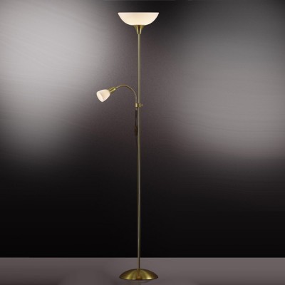 Торшер Odeon light 2712/1F Trend мат золото Торшер Odeon light 2712/1F Trend мат золотоСовременные<br>Торшер – это не просто функциональный предмет интерьера, позволяющий обеспечить дополнительное освещение, но и оригинальный декоративный элемент. Интернет-магазин «Светодом» предлагает стильные модели от известных производителей по доступным ценам. У нас Вы найдете и классические напольные светильники, и современные варианты. Торшер 2712/F Odeon light сразу же привлекает внимание благодаря своему необычному дизайну. Модель выполнена из качественных материалов, что обеспечит ее надежную и долговечную работу. Такой напольный светильник можно использовать для интерьера не только гостиной, но и спальни или кабинета. Купить торшер 2712/F Odeon light по выгодной стоимости Вы можете с помощью нашего сайта. У нас склады в Москве, Екатеринбурге, Санкт-Петербурге, Новосибирске и другим городам России.<br><br>S освещ. до, м2: 13<br>Тип лампы: накаливания / энергосбережения / LED-светодиодная<br>Тип цоколя: E27+E14<br>Количество ламп: 2<br>MAX мощность ламп, Вт: 100<br>Диаметр, мм мм: 230<br>Высота, мм: 1850<br>Цвет арматуры: золотой
