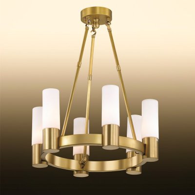 Люстра odeon light 2719/6 LORITA Люстра odeon light 2719/6 LORITAПодвесные<br>Компания «Светодом» предлагает широкий ассортимент люстр от известных производителей. Представленные в нашем каталоге товары выполнены из современных материалов и обладают отличным качеством. Благодаря широкому ассортименту Вы сможете найти у нас люстру под любой интерьер. Мы предлагаем как классические варианты, так и современные модели, отличающиеся лаконичностью и простотой форм. Стильная люстра Odeon light 2719/6 станет украшением любого дома. Эта модель от известного производителя не оставит равнодушным ценителей красивых и оригинальных предметов интерьера. Люстра Odeon light 2719/6 обеспечит равномерное распределение света по всей комнате. При выборе обратите внимание на характеристики, позволяющие приобрести наиболее подходящую модель. Купить понравившуюся люстру по доступной цене Вы можете в интернет-магазине «Светодом».<br><br>Установка на натяжной потолок: Да<br>S освещ. до, м2: 16<br>Крепление: Планка<br>Тип лампы: накаливания / энергосбережения / LED-светодиодная<br>Тип цоколя: E14<br>Количество ламп: 6<br>MAX мощность ламп, Вт: 40<br>Диаметр, мм мм: 480<br>Высота, мм: 590 - 1100<br>Цвет арматуры: золотой