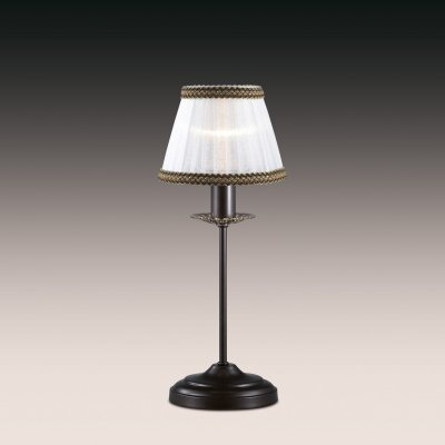 Настольная лампа odeon light 2771/1T MEISA Настольная лампа odeon light 2771/1T MEISAКлассические<br>Настольная лампа – это не просто источник дополнительного освещения, но и оригинальный элемент декора. Его можно установить в спальне, гостиной, кабинете и других комнатах. Интернет-магазин «Светодом» предлагает настольные лампы разных стилей по доступным ценам. Благодаря большому ассортименту Вы обязательно найдете в нашем каталоге именно ту модель, которую искали. Настольная лампа Odeon light 2771/1T – прекрасный вариант для завершения интерьера. Ее можно включить одновременно с люстрой для более яркого освещения или без нее для создания уютной атмосферы, настраивающей на отдых. Купить настольную лампу Odeon light 2771/1T Вы можете с помощью виртуальной «Корзины» или по контактным номерам, указанным на сайте.<br><br>S освещ. до, м2: 2<br>Тип товара: настольная лампа<br>Скидка, %: 20<br>Тип лампы: накал-я - энергосбер-я<br>Тип цоколя: E14<br>Количество ламп: 1<br>MAX мощность ламп, Вт: 40<br>Диаметр, мм мм: 180<br>Высота, мм: 400<br>Цвет арматуры: коричневый