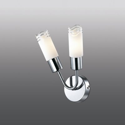 Настенный светильник odeon light 2789/2W METIKO Настенный светильник odeon light 2789/2W METIKOМодерн<br><br><br>S освещ. до, м2: 5<br>Тип лампы: накаливания / энергосбережения / LED-светодиодная<br>Тип цоколя: E14<br>Количество ламп: 2<br>Ширина, мм: 250<br>MAX мощность ламп, Вт: 40<br>Расстояние от стены, мм: 100<br>Высота, мм: 180<br>Цвет арматуры: серебристый