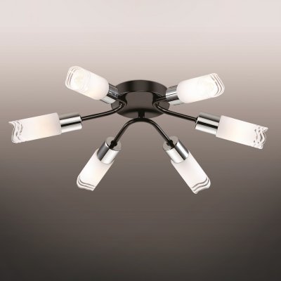 Люстра odeon light 2790/6C METIKO Люстра odeon light 2790/6C METIKOПотолочные<br>Компания «Светодом» предлагает широкий ассортимент люстр от известных производителей. Представленные в нашем каталоге товары выполнены из современных материалов и обладают отличным качеством. Благодаря широкому ассортименту Вы сможете найти у нас люстру под любой интерьер. Мы предлагаем как классические варианты, так и современные модели, отличающиеся лаконичностью и простотой форм. Стильная люстра Odeon light 2790/6C станет украшением любого дома. Эта модель от известного производителя не оставит равнодушным ценителей красивых и оригинальных предметов интерьера. Люстра Odeon light 2790/6C обеспечит равномерное распределение света по всей комнате. При выборе обратите внимание на характеристики, позволяющие приобрести наиболее подходящую модель. Купить понравившуюся люстру по доступной цене Вы можете в интернет-магазине «Светодом». Мы предлагаем доставку не только по Москве и Екатеринбурге, но и по всей России.<br><br>Установка на натяжной потолок: Ограничено<br>S освещ. до, м2: 16<br>Крепление: Планка<br>Тип товара: Люстра<br>Тип лампы: накаливания / энергосбережения / LED-светодиодная<br>Тип цоколя: E14<br>Количество ламп: 6<br>MAX мощность ламп, Вт: 40<br>Диаметр, мм мм: 490<br>Высота, мм: 110<br>Цвет арматуры: черный