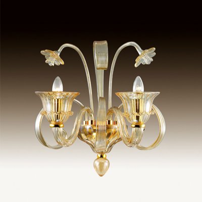 Настенный светильник odeon light 2794/2W ADIVA Настенный светильник odeon light 2794/2W ADIVAФлористика<br><br><br>S освещ. до, м2: 5<br>Тип лампы: накаливания / энергосбережения / LED-светодиодная<br>Тип цоколя: E14<br>Количество ламп: 2<br>Ширина, мм: 430<br>MAX мощность ламп, Вт: 40<br>Расстояние от стены, мм: 430<br>Высота, мм: 430<br>Цвет арматуры: золотой
