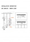 Люстра Odeon light 2804/5C APE