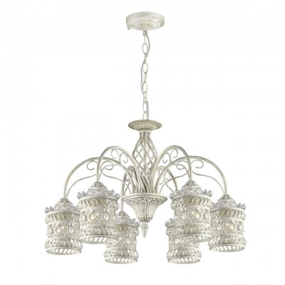 Люстра Odeon light 2837/6 ZAFRAN Люстра Odeon light 2837/6 ZAFRANПодвесные<br>В данном разделе интернет-магазина Светодом Вы сможете купить для освещения дома грациозную модель - Люстра 2837/6 серии Zafran оформлена в классическом стиле. Люстра состоит из изящных металлических плафонов с переплетенным рисунком, хрусталя и арматуры белого цвета с золотой патиной. Данная модель сможет превратить ваш интерьер в восточную сказку. Цоколь Е14. Мощность 6х40W. Тип крепления крюк. Нет ламп в комплекте.<br><br>Установка на натяжной потолок: Да<br>S освещ. до, м2: 12<br>Крепление: Планка<br>Тип лампы: Накаливания / энергосбережения / светодиодная<br>Тип цоколя: E14<br>Цвет арматуры: белый с золотистой патиной<br>Количество ламп: 6<br>Диаметр, мм мм: 590<br>Оттенок (цвет): белый с золотой патиной<br>MAX мощность ламп, Вт: 40