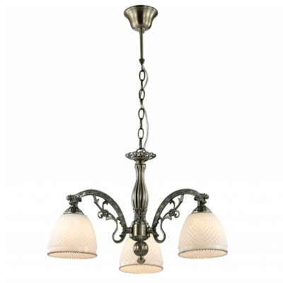 Люстра Odeon light 2868/3 MASALA Люстра Odeon light 2868/3 MASALAПодвесные<br>В данном разделе интернет-магазина Светодом Вы сможете купить для освещения дома грациозную модель - Люстра 2868/3 серии Masala выполнена в классическом стиле. Люстра состоит из белого стекла и арматуры цвета бронза изящно закрученной в канделябр. Сдержанный дизайн и простота линий гармонично сочитаются в интерьере. Цоколь Е27. Мощность 3х40W. Тип крепления крюк Нет ламп в комплекте.<br><br>Установка на натяжной потолок: Да<br>S освещ. до, м2: 6<br>Крепление: Крюк<br>Тип лампы: Накаливания / энергосбережения / светодиодная<br>Тип цоколя: Е27<br>Количество ламп: 3<br>MAX мощность ламп, Вт: 40<br>Диаметр, мм мм: 580<br>Оттенок (цвет): бронзовый<br>Цвет арматуры: бронзовый