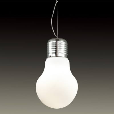 Светильник подвесной Odeon light 2872/1 BULB Светильник подвесной Odeon light 2872/1 BULBОдиночные<br>В данном разделе интернет-магазина Светодом Вы сможете купить для освещения дома грациозную модель - Подвес 2872/1 серии Bulb выполнен в хромовом цвете, плафон из матового стекла. Подвес подойдет для освещения небольшого помещения, а так же в качестве дополнительного света. Цоколь Е27. Мощность 1х60W. Нет ламп в комплекте.<br><br>Тип лампы: Накаливания / энергосбережения / светодиодная<br>Тип цоколя: Е27<br>Количество ламп: 1<br>MAX мощность ламп, Вт: 60<br>Диаметр, мм мм: 210<br>Оттенок (цвет): хром
