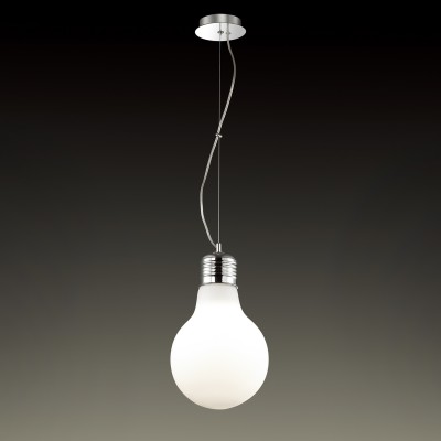 Светильник подвесной Odeon light 2872/1A BULB Светильник подвесной Odeon light 2872/1A BULBОдиночные<br>В данном разделе интернет-магазина Светодом Вы сможете купить для освещения дома грациозную модель - Подвес 2872/1А серии Bulb выполнен в хромовом цвете, плафон из матового стекла. Подвес подойдет для освещения небольшого помещения, а так же в качестве дополнительного света. Цоколь Е27. Мощность 1х60W. Нет ламп в комплекте.<br><br>Тип лампы: Накаливания / энергосбережения / светодиодная<br>Тип цоколя: Е27<br>Количество ламп: 1<br>MAX мощность ламп, Вт: 60<br>Диаметр, мм мм: 300<br>Оттенок (цвет): хром