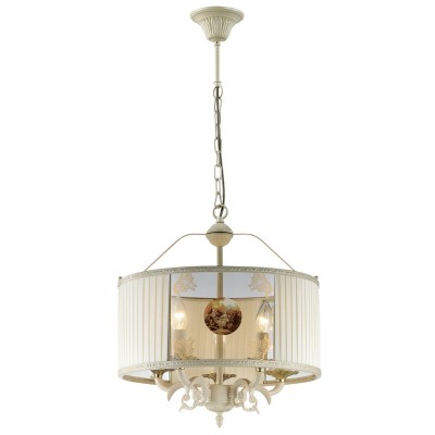 Люстра Odeon light 2874/5 KIMONA Люстра Odeon light 2874/5 KIMONAПодвесные<br>В данном разделе интернет-магазина Светодом Вы сможете купить для освещения дома грациозную модель - Люстра 2874/5 серии Kimona выполнена в классическом стиле. Абажур люстры скомбинирован сочитание стекла и ткани в обралении окантовки с элементами золотой патины, цвет покрытия базы кремовый. Цоколь Е14. Мощность 5х40W. Тип крепления крюк . Нет ламп в комплекте.<br><br>Установка на натяжной потолок: Да<br>S освещ. до, м2: 10<br>Крепление: Крюк<br>Тип лампы: Накаливания / энергосбережения / светодиодная<br>Тип цоколя: E14<br>Цвет арматуры: белый с золотистой патиной<br>Количество ламп: 5<br>Диаметр, мм мм: 430<br>Оттенок (цвет): бежевый с золотой патиной<br>MAX мощность ламп, Вт: 40