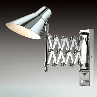 Светильник настенный бра Odeon light 2877/1W LARK Светильник настенный бра Odeon light 2877/1W LARKНа штанге<br>В данном разделе интернет-магазина Светодом Вы сможете купить для освещения дома грациозную модель - Бра 2877/1W серии Lark выполнен в хромовом цвете, плафон из металла. В комплект бра входит раздвижной держатель с диммером. Цоколь Е14. Мощность 1х40W. Нет ламп в комплекте.<br><br>Тип лампы: Накаливания / энергосбережения / светодиодная<br>Тип цоколя: E14<br>Количество ламп: 1<br>Ширина, мм: 145<br>MAX мощность ламп, Вт: 40<br>Расстояние от стены, мм: 340<br>Высота, мм: 380<br>Оттенок (цвет): хром<br>Цвет арматуры: серебристый