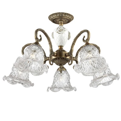 Люстра потолочная Odeon light 2884/5C VICTORI Люстра потолочная Odeon light 2884/5C VICTORIПотолочные<br>В данном разделе интернет-магазина Светодом Вы сможете купить для освещения дома грациозную модель - Люстра 2884/5С серии Victori выполнена в бронзовом цвете. Потолочная люстра украшена керомическим декором в виде розы, плафоны из стекла. Цоколь Е14. Мощность 5х60W. Нет ламп в комплекте.<br><br>Установка на натяжной потолок: Да<br>S освещ. до, м2: 15<br>Крепление: Планка<br>Тип лампы: Накаливания / энергосбережения / светодиодная<br>Тип цоколя: E14<br>Количество ламп: 5<br>MAX мощность ламп, Вт: 60<br>Диаметр, мм мм: 700<br>Высота, мм: 380<br>Оттенок (цвет): бронзовый<br>Цвет арматуры: бронзовый