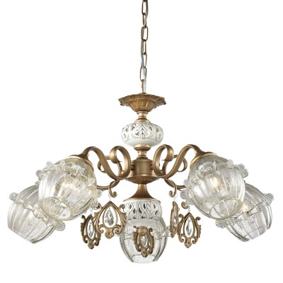 Люстра Odeon light 2887/5 FOLLA Люстра Odeon light 2887/5 FOLLAПодвесные<br>В данном разделе интернет-магазина Светодом Вы сможете купить для освещения дома грациозную модель - Люстра 2887/5 серии Folla оформлена в классическом стиле. Плафоны на люстре выполнены из прозрачного стекла с изящно переплетенным кантом по центру, хрустальных подвесок, необычно оформленных в декоративкую рамку, и арматуры цвета бронзы. Цоколь Е14. Мощность 5х60W. Тип крепления крюк . Нет ламп в комплекте.<br><br>Установка на натяжной потолок: Да<br>S освещ. до, м2: 15<br>Крепление: Крюк<br>Тип лампы: Накаливания / энергосбережения / светодиодная<br>Тип цоколя: E14<br>Количество ламп: 5<br>MAX мощность ламп, Вт: 60<br>Диаметр, мм мм: 670<br>Оттенок (цвет): бронзовый<br>Цвет арматуры: белый