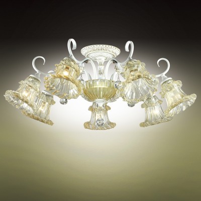 Люстра потолочная Odeon light 2894/5C SALMORA Люстра потолочная Odeon light 2894/5C SALMORAПотолочные<br>В данном разделе интернет-магазина Светодом Вы сможете купить для освещения дома грациозную модель - Люстра 2894/5С серии Salmora исполнена в белом цвете с элементами золотой патины. Плафоны потолочной люстры из стекла, декорирована хрустальными подвесками. Цоколь Е14. Мощность 5х60W. Нет ламп в комплекте.<br><br>Установка на натяжной потолок: Да<br>S освещ. до, м2: 15<br>Крепление: Планка<br>Тип лампы: Накаливания / энергосбережения / светодиодная<br>Тип цоколя: E14<br>Цвет арматуры: белый с золотистой патиной<br>Количество ламп: 5<br>Диаметр, мм мм: 600<br>Высота, мм: 480<br>Оттенок (цвет): белый с золотой патиной<br>MAX мощность ламп, Вт: 60