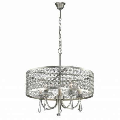 Люстра Odeon light 2897/5 SORAS Люстра Odeon light 2897/5 SORASПодвесные<br>В данном разделе интернет-магазина Светодом Вы сможете купить для освещения дома грациозную модель - Люстра 2897/5 серии Soras выполнена в коричневом цвете. Декоративные элементы выполнены из хрусталя и служат не только для декорирования плафона, но и мягко рассеивают свет. Цоколь Е14. Мощность 5х40W. Тип крепления крюк . Нет ламп в комплекте.<br><br>Установка на натяжной потолок: Да<br>S освещ. до, м2: 10<br>Крепление: Крюк<br>Тип товара: Люстра<br>Скидка, %: 20<br>Тип лампы: Накаливания / энергосбережения / светодиодная<br>Тип цоколя: E14<br>Количество ламп: 5<br>MAX мощность ламп, Вт: 40<br>Диаметр, мм мм: 550<br>Оттенок (цвет): серебристый<br>Цвет арматуры: серебристый