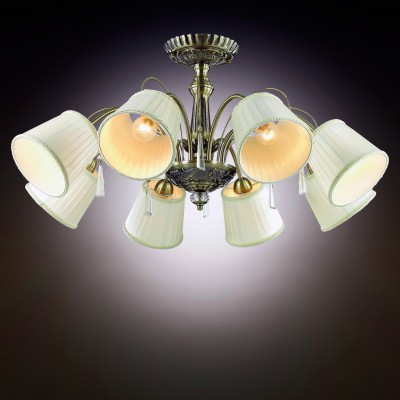 Люстра потолочная Odeon light 2925/8C ATESA Люстра потолочная Odeon light 2925/8C ATESAПотолочные<br>В данном разделе интернет-магазина Светодом Вы сможете купить для освещения дома грациозную модель - Люстра 2925/8С серии Atesa выполнена в бронзовом цвете. Светлый тканевый абажур потолочной люстры украшен окантовкой из тесмы, декоративные элементы выполнены в виде хрустальных подвесок. Цоколь Е14. Мощность 8х40W. Нет ламп в комплекте.<br><br>Установка на натяжной потолок: Да<br>S освещ. до, м2: 16<br>Крепление: Планка<br>Тип лампы: Накаливания / энергосбережения / светодиодная<br>Тип цоколя: E14<br>Количество ламп: 8<br>MAX мощность ламп, Вт: 40<br>Диаметр, мм мм: 800<br>Высота, мм: 370<br>Оттенок (цвет): бронзовый<br>Цвет арматуры: бронзовый