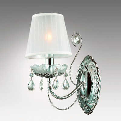 Светильник настенный бра Odeon light 2927/1W OFENA Светильник настенный бра Odeon light 2927/1W OFENAКлассика<br><br><br>Тип лампы: Накаливания / энергосбережения / светодиодная<br>Тип цоколя: E14<br>Количество ламп: 1<br>Ширина, мм: 150<br>MAX мощность ламп, Вт: 40<br>Расстояние от стены, мм: 250<br>Высота, мм: 310<br>Оттенок (цвет): хром<br>Цвет арматуры: серебристый