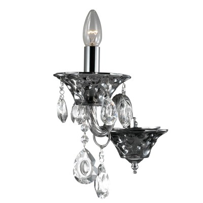 Светильник подвесной Odeon light 2940/1W VALENSA Светильник подвесной Odeon light 2940/1W VALENSAХрустальные<br>В данном разделе интернет-магазина Светодом Вы сможете купить для освещения дома грациозную модель - Бра 2940/1W серии Valensa оформлена в классическом стиле. Бра выполнена из темно-серого стекла и декорирована хрустальными подвесками, что придает данной моделе роскошь исполнения, цвет покрытия базы хром. Рекомендуем исползовать лампочки типа свеча на ветру . Цоколь Е14. Мощность 1x40W. Нет ламп в комплекте.<br><br>Тип лампы: Накаливания / энергосбережения / светодиодная<br>Тип цоколя: E14<br>Количество ламп: 1<br>Ширина, мм: 120<br>MAX мощность ламп, Вт: 40<br>Расстояние от стены, мм: 660<br>Высота, мм: 350<br>Оттенок (цвет): хром<br>Цвет арматуры: серебристый