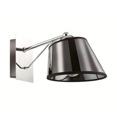 Настенный светильник бра Lumion 2975/1W BARENSA Настенный светильник бра Lumion 2975/1W BARENSAСовременные<br>Что нам известно о данной модели: Бра 2975/1W серии Barensa оформлена в современном стиле. Светильник состоит из тканевого абажура со специальным глянцевым покрытием металлик и арматуры хромового цвета, выполненной в стиле минимализма. Данная модель обладает невероятно стильным дизайном, а плафоны в стиле диско придает ей шик 90-х, мода которых особенно актуальна в этом сезоне. Цоколь E27. Мощность 1x40W. Нет ламп в комплекте.<br><br>Крепление: Настенное<br>Тип лампы: накаливания / энергосбережения / LED-светодиодная<br>Тип цоколя: E27<br>Количество ламп: 1<br>Ширина, мм: 160<br>MAX мощность ламп, Вт: 40<br>Диаметр, мм мм: 250<br>Длина, мм: 250<br>Высота, мм: 150<br>Цвет арматуры: серебристый