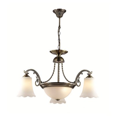 Люстра подвесная Lumion 2985/5A SONETTE Люстра подвесная Lumion 2985/5A SONETTEПодвесные<br>Что нам известно о данной модели: Люстра 2985/5A серии Sonette оформлена в классическом стиле. Люстра состоит из молочных стеклянных плафонов и классической бронзовой арматуры, украшенной центральным стеклом. Данная модель добавит традиционной классики в интерьер. Цоколь E27. Мощность 5x60W. Нет ламп в комплекте.<br><br>Крепление: Потолочное<br>Тип товара: Люстра подвесная<br>Скидка, %: 17<br>Тип лампы: накаливания / энергосбережения / LED-светодиодная<br>Тип цоколя: E27<br>Количество ламп: 5<br>Ширина, мм: 770<br>MAX мощность ламп, Вт: 60<br>Диаметр, мм мм: 770<br>Длина, мм: 770<br>Высота, мм: 840<br>Цвет арматуры: Бронза