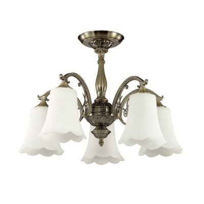 Люстра потолочная Lumion 2985/5C SONETTE Люстра потолочная Lumion 2985/5C SONETTEПотолочные<br>Люстра потолочная 2985/5C серии Sonette оформлена в классическом стиле. Люстра состоит из молочных стеклянных плафонов и классической бронзовой арматуры. Данная модель добавит традиционной классики в интерьер. Цоколь E27. Мощность 5x60W. Нет ламп в комплекте.<br><br>Установка на натяжной потолок: Да<br>S освещ. до, м2: 15<br>Крепление: Потолочное<br>Тип лампы: накаливания / энергосбережения / LED-светодиодная<br>Тип цоколя: E27<br>Цвет арматуры: бронзовый<br>Количество ламп: 5<br>Ширина, мм: 560<br>Диаметр, мм мм: 560<br>Длина, мм: 560<br>Высота, мм: 410<br>MAX мощность ламп, Вт: 60