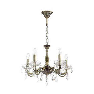 Люстра подвесная Lumion 2988/5 CANDELIA Люстра подвесная Lumion 2988/5 CANDELIAПодвесные<br>Что нам известно о данной модели: Люстра 2988/5 серии Candelia оформлена в классическом стиле. Люстра состоит из классической бронзовой арматуры, декорированной хрустальными блюдцами под лампочки-свечки и множеством хрустальных подвесок. Классический блеск и сияние данной модели станут украшением Вашего дома. Цоколь E14. Мощность 5x40W. Нет ламп в комплекте.<br><br>Установка на натяжной потолок: Да<br>S освещ. до, м2: 10<br>Крепление: Потолочное<br>Тип лампы: накаливания / энергосбережения / LED-светодиодная<br>Тип цоколя: E14<br>Количество ламп: 5<br>Ширина, мм: 560<br>MAX мощность ламп, Вт: 40<br>Диаметр, мм мм: 560<br>Длина, мм: 560<br>Высота, мм: 840<br>Цвет арматуры: бронзовый
