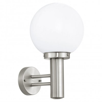 Eglo NISIA 30205 светильник уличный Eglo NISIA 30205 светильник уличныйНастенные<br>Обеспечение качественного уличного освещения – важная задача для владельцев коттеджей. Компания «Светодом» предлагает современные светильники, которые порадуют Вас отличным исполнением. В нашем каталоге представлена продукция известных производителей, пользующихся популярностью благодаря высокому качеству выпускаемых товаров. Уличный светильник Eglo 30205 не просто обеспечит качественное освещение, но и станет украшением Вашего участка. Модель выполнена из современных материалов и имеет влагозащитный корпус, благодаря которому ей не страшны осадки. Купить уличный светильник Eglo 30205, представленный в нашем каталоге, можно с помощью онлайн-формы для заказа. Чтобы задать имеющиеся вопросы, звоните нам по указанным телефонам. Мы доставим Ваш заказ не только в Москву и Екатеринбург, но и другие города.<br><br>Тип лампы: накаливания / энергосбережения / LED-светодиодная<br>Тип цоколя: E27<br>MAX мощность ламп, Вт: 60<br>Длина, мм: 200<br>Расстояние от стены, мм: 240<br>Высота, мм: 360<br>Оттенок (цвет): белый<br>Цвет арматуры: серебристый<br>Общая мощность, Вт: 2