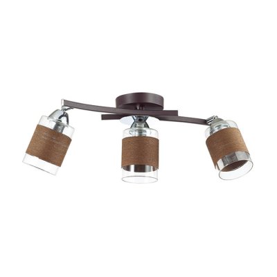 Люстра потолочная Lumion 3030/3CA FILLA Люстра потолочная Lumion 3030/3CA FILLAТройные<br>Что нам известно о данной модели: Люстра потолочная 3030/3CA серии Filla оформлена в современном стиле. Люстра состоит из прозрачных поворотных плафонов циллиндрической формы, украшенных декоративной намоткой из нити цвета кофе, и арматуры цвета хром/кофе. Данная модель не теряет актуальность уже несколько сезонов и смотрится очень современно. Цоколь E27. Мощность 3x60W. Нет ламп в комплекте.<br><br>Крепление: Потолочное<br>Тип лампы: накаливания / энергосбережения / LED-светодиодная<br>Тип цоколя: E27<br>Количество ламп: 3<br>Ширина, мм: 120<br>MAX мощность ламп, Вт: 60<br>Диаметр, мм мм: 600<br>Длина, мм: 600<br>Высота, мм: 165<br>Цвет арматуры: серебристый