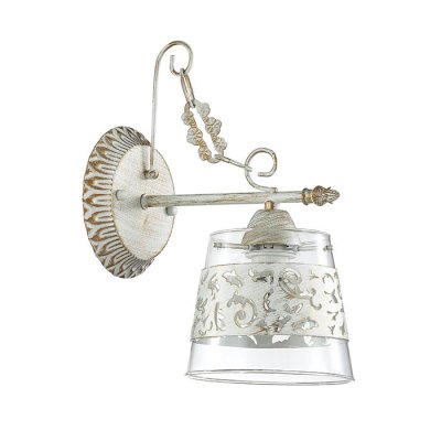 Настенный светильник бра Lumion 3052/1W CORSARO Настенный светильник бра Lumion 3052/1W CORSAROСовременные<br>Бра 3052/1W серии Corsaro оформлена в классическом стиле. Светильник состоит из прозрачных плафонов с нежным, ажурным металлическим декором, а также белой с золотой патиной арматуры. Модель исполнена в духе романтики морских путешествий. Цоколь E14. Мощность 1х40W. Нет ламп в комплекте.<br><br>Крепление: Настенное<br>Тип лампы: накаливания / энергосбережения / LED-светодиодная<br>Тип цоколя: E14<br>Количество ламп: 1<br>Ширина, мм: 200<br>MAX мощность ламп, Вт: 40<br>Диаметр, мм мм: 200<br>Длина, мм: 200<br>Высота, мм: 220<br>Цвет арматуры: белый