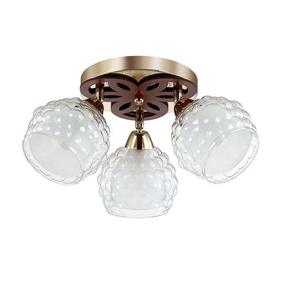 Люстра потолочная Lumion 3057/3C FEDERRO Люстра потолочная Lumion 3057/3C FEDERROПоворотные<br>Люстра потолочная 3057/3C серии Federro оформлена в современном стиле. Светильник состоит из двойного плафона, нижняя часть которого выполнена из матового стекла, а верхняя - из актуального объемного стекла, и арматуры золотого цвета. За счет необычности плафонов данная модель будет очень оригинально и стильно смотреться у Вас дома. Цоколь E14. Мощность 3x60W. Нет ламп в комплекте.<br><br>Установка на натяжной потолок: Да<br>S освещ. до, м2: 9<br>Крепление: Потолочное<br>Тип лампы: накаливания / энергосбережения / LED-светодиодная<br>Тип цоколя: E14<br>Количество ламп: 3<br>Ширина, мм: 450<br>MAX мощность ламп, Вт: 60<br>Диаметр, мм мм: 450<br>Длина, мм: 450<br>Высота, мм: 210<br>Цвет арматуры: Золотой