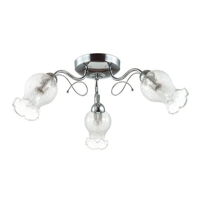 Люстра потолочная Lumion 3075/3C FRIZZA Люстра потолочная Lumion 3075/3C FRIZZAПотолочные<br>Что нам известно о данной модели: Люстра потолочная 3075/3C серии Frizza оформлена в современном стиле. Люстра состоит из удлиненных стеклянных плафонов, украшенных изнутри стеклянной крошкой, и хромовой арматуры. Данная модель очень стильно смотрится за счет плафонов типа металлик, ведь блеск и сияние всегда будут оставаться актуальными. Цоколь E14. Мощность 3x60W. Нет ламп в комплекте.<br><br>Установка на натяжной потолок: Ограничено<br>S освещ. до, м2: 9<br>Крепление: Потолочное<br>Тип лампы: накаливания / энергосбережения / LED-светодиодная<br>Тип цоколя: E14<br>Количество ламп: 3<br>Ширина, мм: 590<br>MAX мощность ламп, Вт: 60<br>Диаметр, мм мм: 590<br>Длина, мм: 590<br>Высота, мм: 240<br>Цвет арматуры: серебристый
