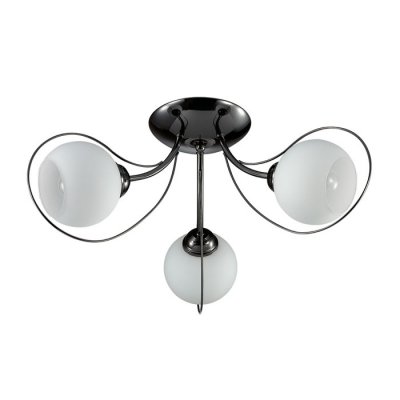 Люстра потолочная Lumion 3083/3C ARIA Люстра потолочная Lumion 3083/3C ARIAПотолочные<br>Что нам известно о данной модели: Люстра потолочная 3083/3C серии Aria оформлена в современном стиле. Люстра состоит из круглых белых стеклянных плафонов и причудливой арматуры современного черного глянцевого цвета. При всей своей простоте данная модель имеет очень оригинальный и привлекающий внимание дизайн. Цоколь E14. Мощность 3x40W. Нет ламп в комплекте.<br><br>Установка на натяжной потолок: Ограничено<br>S освещ. до, м2: 6<br>Крепление: Потолочное<br>Тип лампы: накаливания / энергосбережения / LED-светодиодная<br>Тип цоколя: E14<br>Количество ламп: 3<br>Ширина, мм: 560<br>MAX мощность ламп, Вт: 40<br>Диаметр, мм мм: 560<br>Длина, мм: 560<br>Высота, мм: 230<br>Цвет арматуры: черный