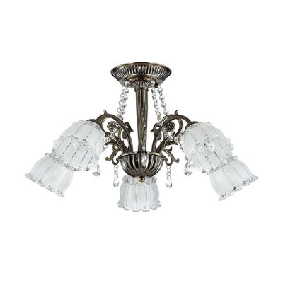 Люстра потолочная Lumion 3086/5C DALISSA Люстра потолочная Lumion 3086/5C DALISSAПотолочные<br>Что нам известно о данной модели: Люстра потолочная 3086/5C серии Dalissa оформлена в классическом стиле. Люстра состоит из необычных стеклянных плафонов и классической бронзовой арматуры,украшенной подвесками из хрусталя. Данная модель привнесет в Ваш дом немного классической роскоши. Цоколь E14. Мощность 5x40W. Нет ламп в комплекте.<br><br>Установка на натяжной потолок: Да<br>S освещ. до, м2: 10<br>Крепление: Потолочное<br>Тип лампы: накаливания / энергосбережения / LED-светодиодная<br>Тип цоколя: E14<br>Количество ламп: 5<br>Ширина, мм: 590<br>MAX мощность ламп, Вт: 40<br>Диаметр, мм мм: 590<br>Длина, мм: 590<br>Высота, мм: 330<br>Цвет арматуры: бронзовый